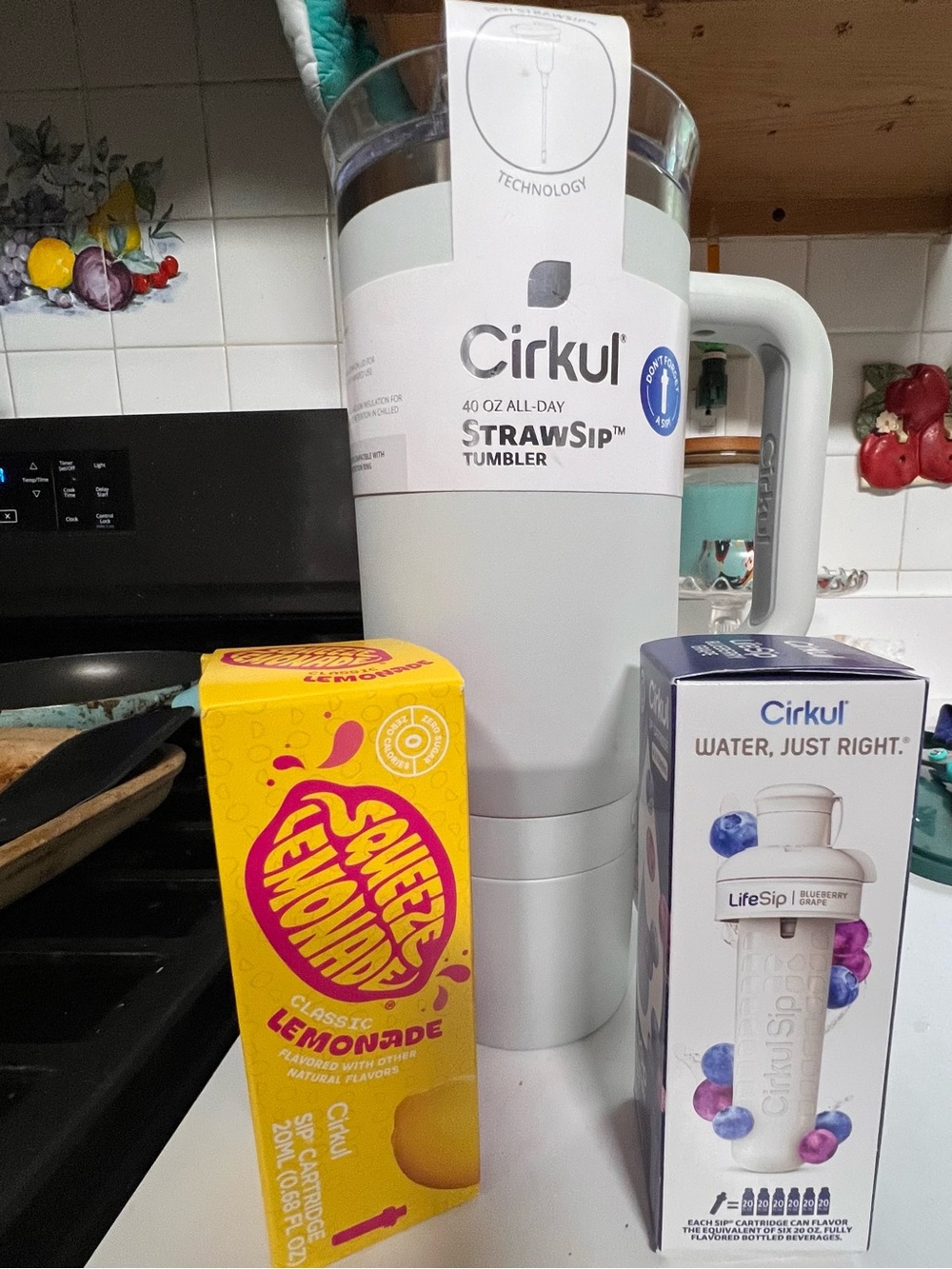 Cirkul StrawSip 40 oz Tumbler - White